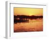 Sunset over Pond in Lake Woodruff National Wildlife Refuge-James Randklev-Framed Photographic Print