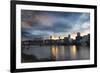 Sunset over Portland Willamette River-jpldesigns-Framed Photographic Print