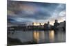 Sunset over Portland Willamette River-jpldesigns-Mounted Photographic Print