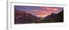 Sunset over Prince of Wales Hotel in Waterton Lakes National Park, Alberta, Canada-Panoramic Images-Framed Photographic Print