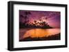 Sunset over Pu'Uhonua O Honaunau National Historic Park, Kona Coast, Hawaii-Russ Bishop-Framed Photographic Print