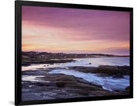 Sunset over Punta del Diablo, Rocha Department, Uruguay, South America-Karol Kozlowski-Framed Photographic Print