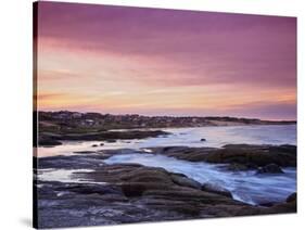 Sunset over Punta del Diablo, Rocha Department, Uruguay, South America-Karol Kozlowski-Stretched Canvas