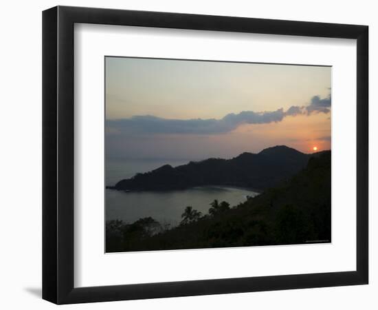 Sunset Over Punta Islita, Nicoya Pennisula, Costa Rica, Central America-R H Productions-Framed Photographic Print