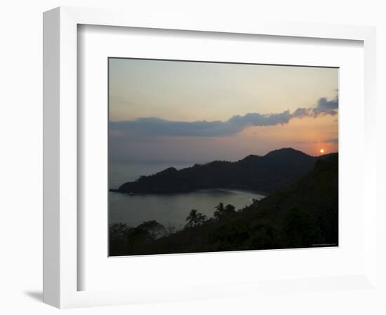 Sunset Over Punta Islita, Nicoya Pennisula, Costa Rica, Central America-R H Productions-Framed Photographic Print