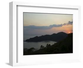 Sunset Over Punta Islita, Nicoya Pennisula, Costa Rica, Central America-R H Productions-Framed Photographic Print