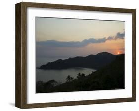 Sunset Over Punta Islita, Nicoya Pennisula, Costa Rica, Central America-R H Productions-Framed Photographic Print