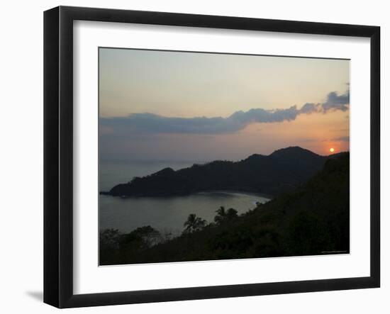 Sunset Over Punta Islita, Nicoya Pennisula, Costa Rica, Central America-R H Productions-Framed Photographic Print