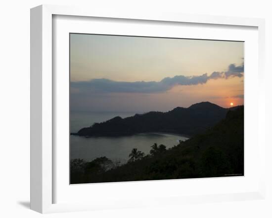 Sunset Over Punta Islita, Nicoya Pennisula, Costa Rica, Central America-R H Productions-Framed Photographic Print