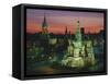 Sunset Over Red Square, the Kremlin, Moscow, Russia-D H Webster-Framed Stretched Canvas