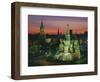 Sunset Over Red Square, the Kremlin, Moscow, Russia-D H Webster-Framed Photographic Print