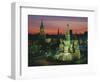 Sunset Over Red Square, the Kremlin, Moscow, Russia-D H Webster-Framed Photographic Print