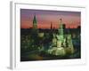 Sunset Over Red Square, the Kremlin, Moscow, Russia-D H Webster-Framed Photographic Print