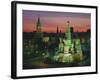 Sunset Over Red Square, the Kremlin, Moscow, Russia-D H Webster-Framed Photographic Print