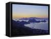 Sunset over Rio de Janeiro viewed from Parque da Cidade in Niteroi, Rio de Janeiro, Brazil, South A-Karol Kozlowski-Framed Stretched Canvas