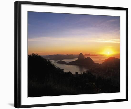 Sunset over Rio-Bent Rej-Framed Giclee Print