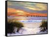 Sunset over Robert Moses-Diane Romanello-Framed Stretched Canvas