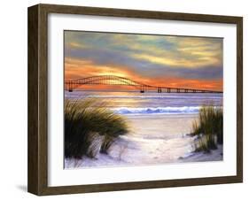 Sunset over Robert Moses-Diane Romanello-Framed Art Print