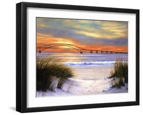 Sunset over Robert Moses-Diane Romanello-Framed Art Print