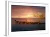 Sunset Over Rocky Jetty-Anthony Paladino-Framed Giclee Print