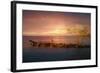 Sunset Over Rocky Jetty-Anthony Paladino-Framed Giclee Print