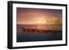 Sunset Over Rocky Jetty-Anthony Paladino-Framed Giclee Print