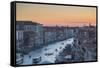 Sunset over rooftops, Venice, UNESCO World Heritage Site, Veneto, Italy, Europe-Frank Fell-Framed Stretched Canvas