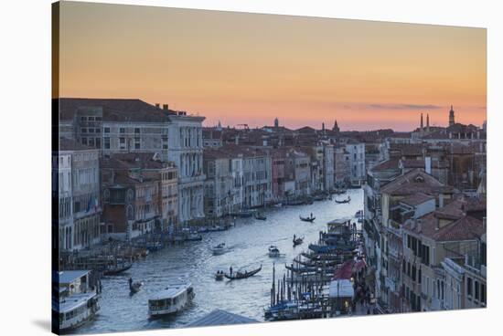 Sunset over rooftops, Venice, UNESCO World Heritage Site, Veneto, Italy, Europe-Frank Fell-Stretched Canvas