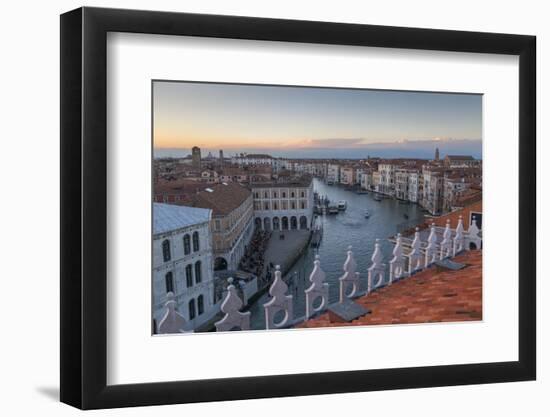 Sunset over rooftops, Venice, UNESCO World Heritage Site, Veneto, Italy, Europe,-Frank Fell-Framed Photographic Print