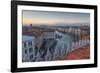 Sunset over rooftops, Venice, UNESCO World Heritage Site, Veneto, Italy, Europe,-Frank Fell-Framed Photographic Print