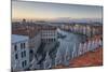 Sunset over rooftops, Venice, UNESCO World Heritage Site, Veneto, Italy, Europe,-Frank Fell-Mounted Photographic Print