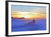 Sunset over Roque Bentayga, Gran Canaria, Canary Islands, Spain, Atlantic Ocean, Europe-Neil Farrin-Framed Photographic Print