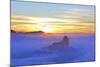 Sunset over Roque Bentayga, Gran Canaria, Canary Islands, Spain, Atlantic Ocean, Europe-Neil Farrin-Mounted Photographic Print