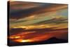 Sunset over Saddle Hill, Dunedin, South Island, New Zealand-David Wall-Stretched Canvas