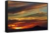 Sunset over Saddle Hill, Dunedin, South Island, New Zealand-David Wall-Framed Stretched Canvas