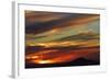 Sunset over Saddle Hill, Dunedin, South Island, New Zealand-David Wall-Framed Photographic Print