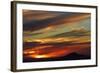 Sunset over Saddle Hill, Dunedin, South Island, New Zealand-David Wall-Framed Photographic Print