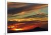 Sunset over Saddle Hill, Dunedin, South Island, New Zealand-David Wall-Framed Photographic Print