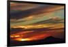 Sunset over Saddle Hill, Dunedin, South Island, New Zealand-David Wall-Framed Photographic Print