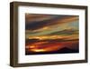 Sunset over Saddle Hill, Dunedin, South Island, New Zealand-David Wall-Framed Photographic Print