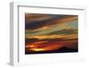 Sunset over Saddle Hill, Dunedin, South Island, New Zealand-David Wall-Framed Photographic Print