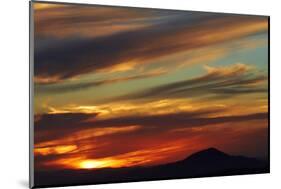 Sunset over Saddle Hill, Dunedin, South Island, New Zealand-David Wall-Mounted Photographic Print