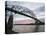 Sunset over Sagamore Bridge, Cape Cod Canal, Cape Cod, Massachussets, New England-Christian Kober-Stretched Canvas