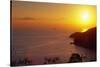 Sunset over Saint Thomas US Virgin Islands-George Oze-Stretched Canvas