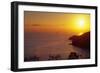 Sunset over Saint Thomas US Virgin Islands-George Oze-Framed Photographic Print