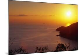 Sunset over Saint Thomas US Virgin Islands-George Oze-Mounted Photographic Print