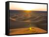 Sunset Over Sand Dunes of Merzouga, Morocco, North Africa, Africa-Michael Runkel-Framed Stretched Canvas