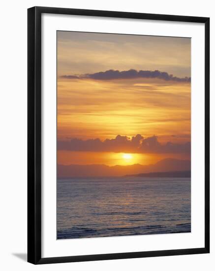 Sunset Over Sea, Costa Del Sol, Andalucia (Andalusia), Spain, Mediterranean-Michael Busselle-Framed Photographic Print