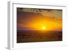 Sunset over Serengeti National Park-null-Framed Photographic Print