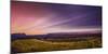 Sunset over Skeidararsandur Outwash Plains, Iceland-Ragnar Th Sigurdsson-Mounted Photographic Print